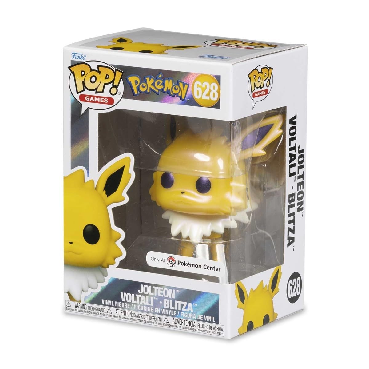 Funko Pop! Games: Pokémon - Jolteon (Pearlescent Pokémon Center Exclusive) #628