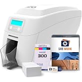Magicard 300 Single Sided ID Card Printer &amp; Supplies Bundle (3300-0001)