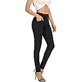 neezeelee Dress Pants for Women Comfort Stretch Slim Fit Leg Skinny High Waist Pull on Pants with Pockets for Work