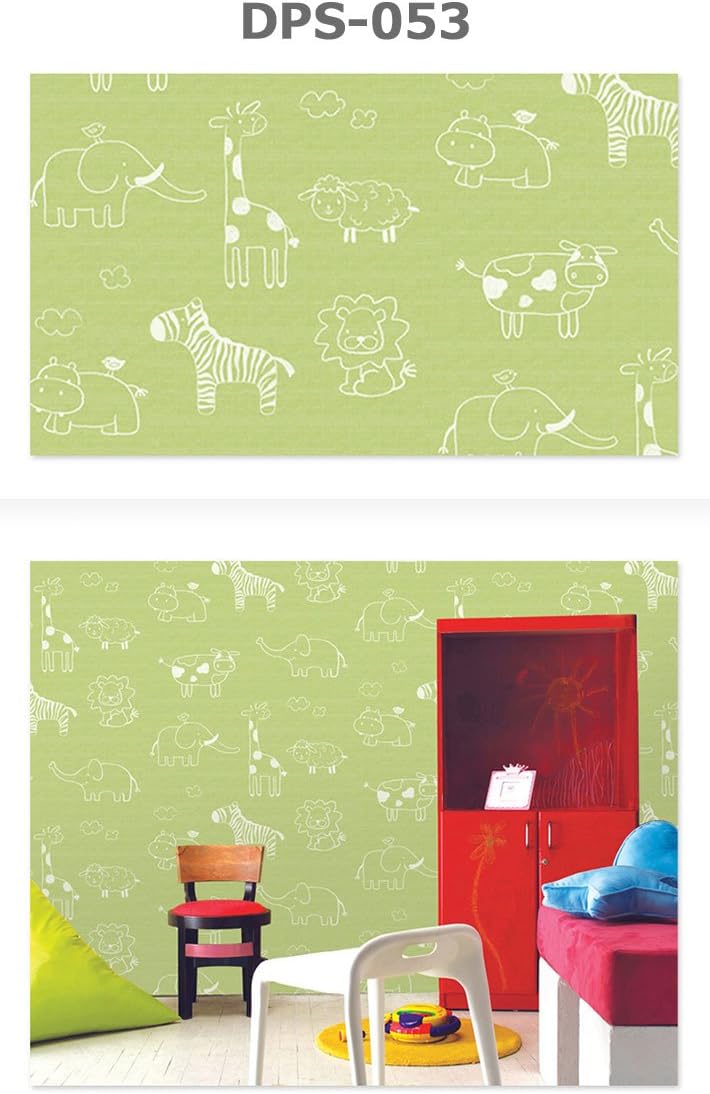 ケイ ララ 壁紙 はがせる シール アニマル 動物柄の貼ってはがせるのり付き壁紙シール 幅50cm 1m単位 壁紙 シール リメイクシート 壁紙 Amazon