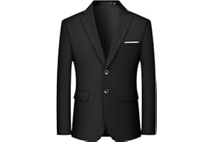 MAGE MALE Men’s Slim Fit Suit Jacket 2 Button Blazer Dress Business Wedding Party Jacket