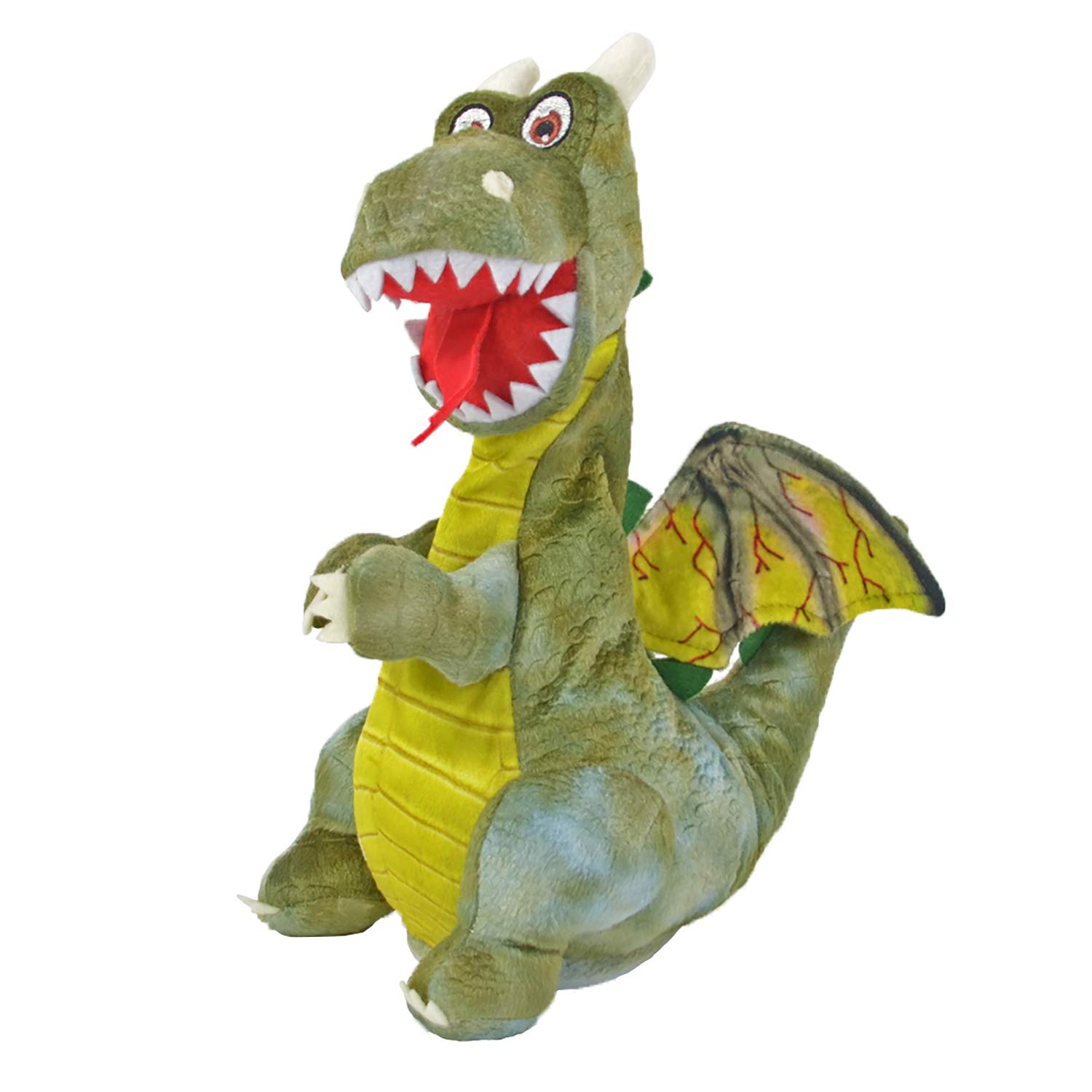 Kögler Zuko 76509 Lab Dragon with Recording and Playback Function, Everything Fun and Moves, Approx. 31 cm Tall, Ideal as a Gift for Boys and Girls, Green