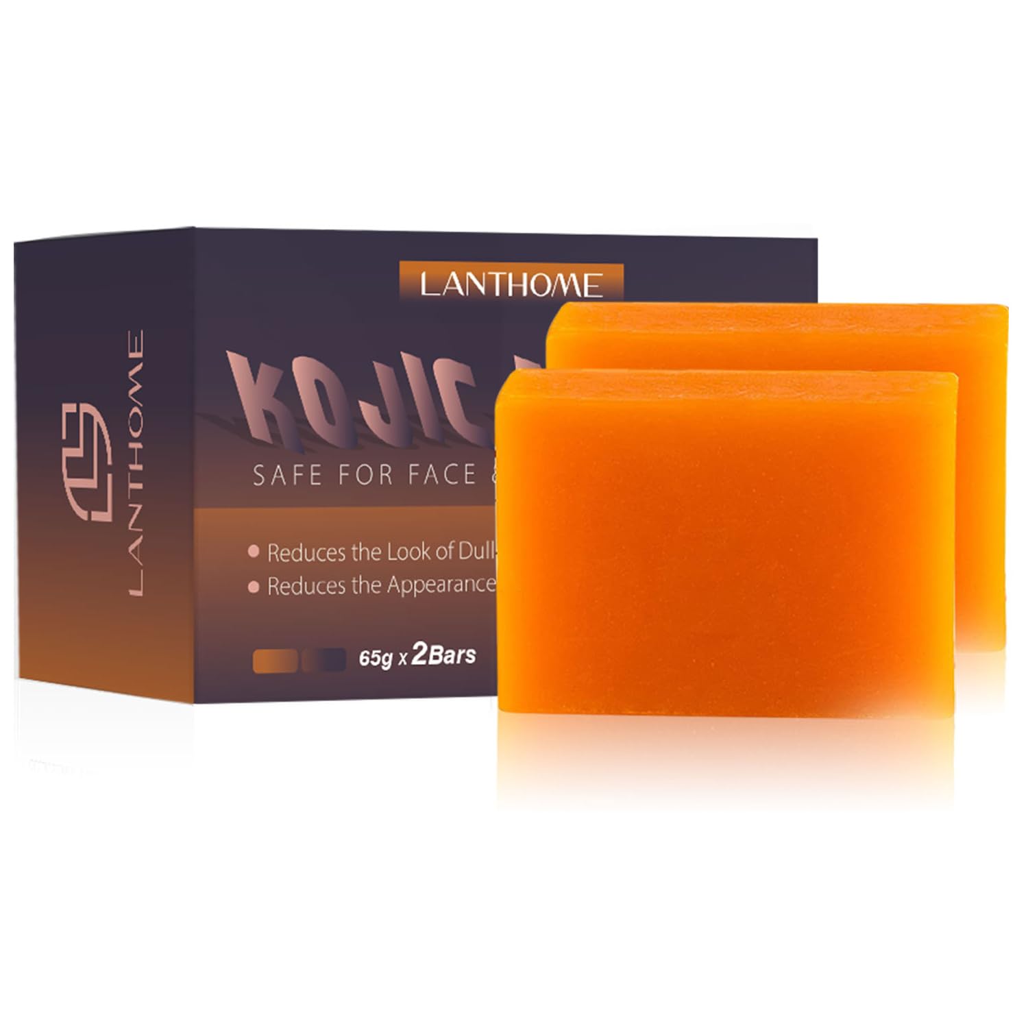 Kojic Acid Soap Skin Brightening Soap: 2PCS Lightening Skin Cleanser Bar Soap for Face & Body - Reduces Acne & Dark Spot & Cleanses Skin