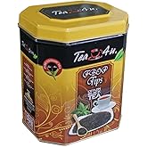 Tea4U Flowery Broken Orange Pekoe (FBOP) Tips Loose Black Ceylon Tea - Handpicked Fresh Tea Leaves with Rich Aromatic Flavor - Metal Canister for Authentic Flavor & Long Lasting Freshness - 200g