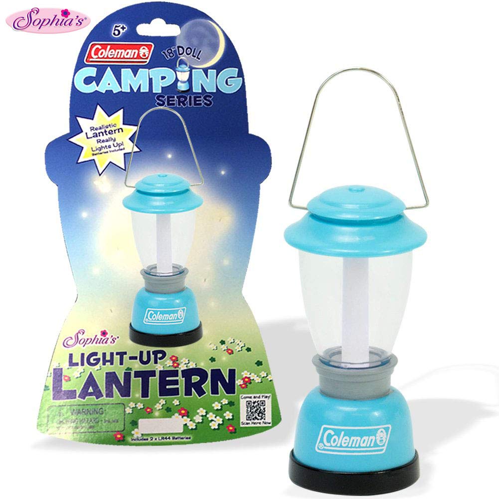 Sophia's Aqua Coleman Doll Lantern Accessory, Perfect for The 18 Inch Camping American Girl Dolls & More! Doll Sized Lantern in Aqua Licensed by Coleman, Doll Items of 18 Inch Doll