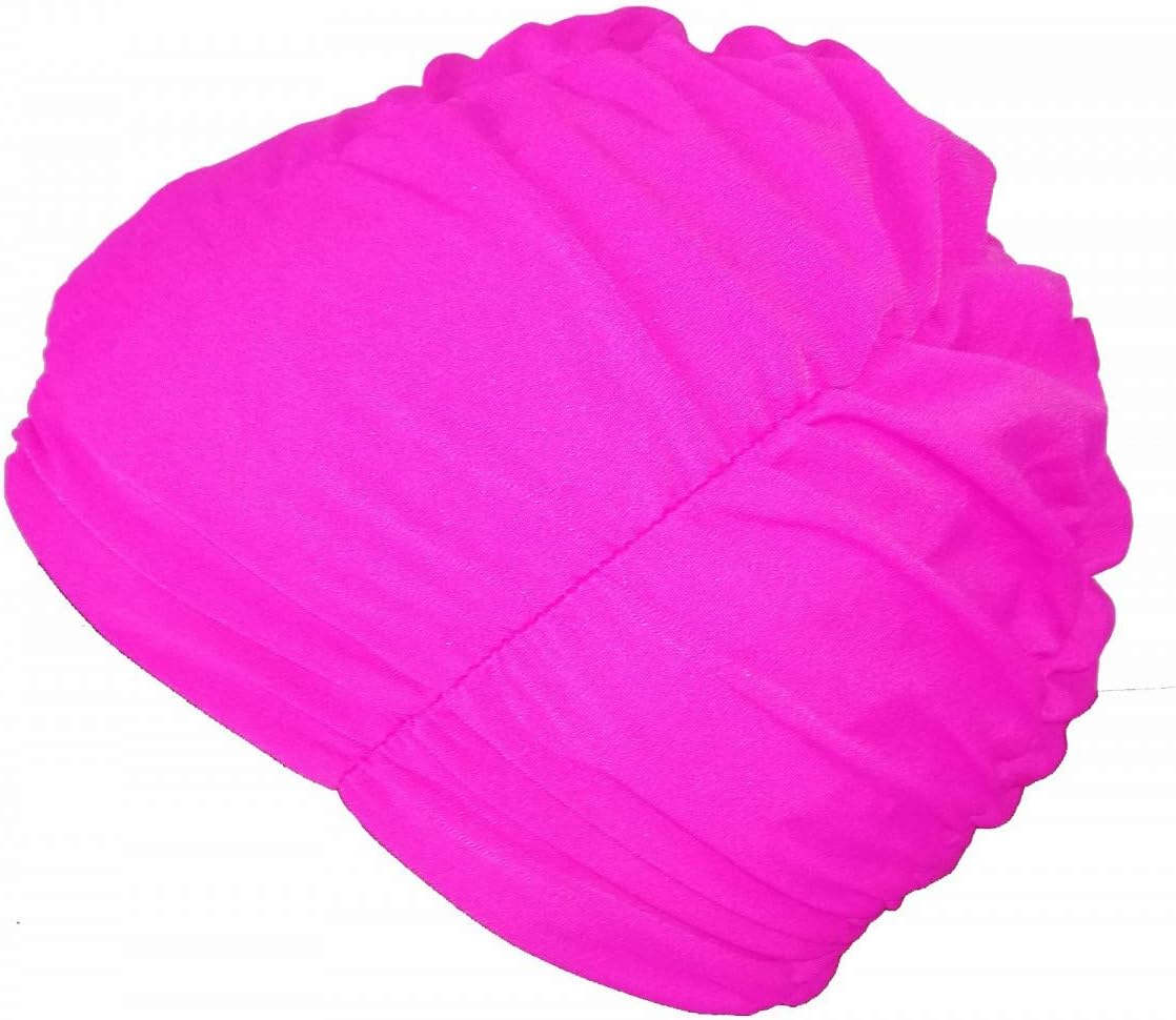 Gilda Fuchsia Pool Cap Shower Cap Fabric Swimming Cap Long Hair