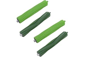 EMTK 2 Sets Rubber Roller Brush Replacements for iRobot Roomba e, i, j Series – i3/i3+, i6+, i7/i7+, i8+, E5, E6, E7, j7 (7150), j7+ (7550) Vacuum Cleaner Parts