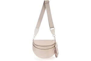 FEIBOON Spacious Nylon Crossbody Bag Bum Bag Handbags Wallets Purses Trendy Shoulder Bag for Women