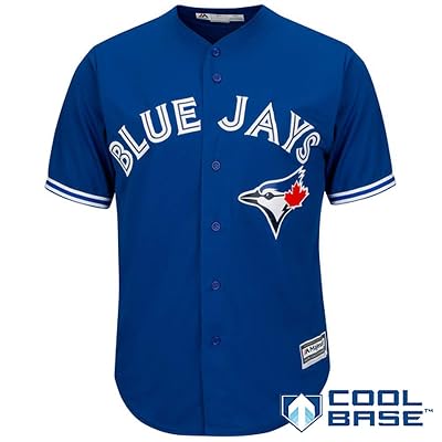 OuterStuff Toronto Blue Jays Blank Blue Youth Cool Base Alternate Replica Jersey Small 8