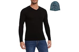 MERINNOVATION Merino Wool Base Layer Mens 100% Merino LS Thermal Shirts for Hiking Hunting,Lite, Midweight