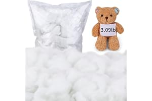 UZECPK 3 LB / 49.4 OZ Pillow Stuffing for Couch Pillows, Polyester Fiberfill Stuffing, Pillow Stuffing, Polyfill Stuffing, Stuffing for Stuffed Animals, Stuffing for Pillows, Cushion Stuffing