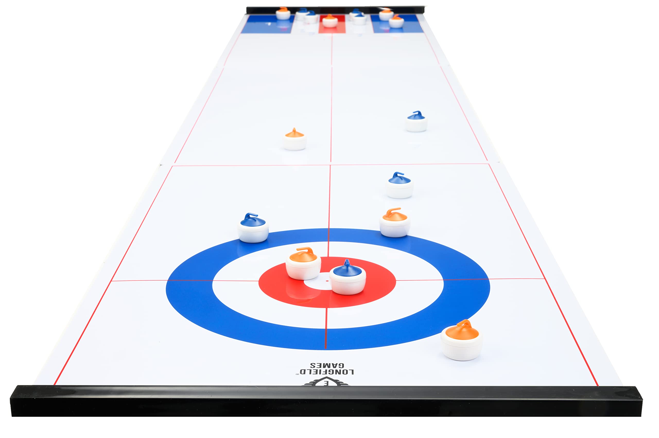 Engelhart - 340500 - Giant Curling and Shuffleboard Game 180CM - Easy assembling - magnetic strips