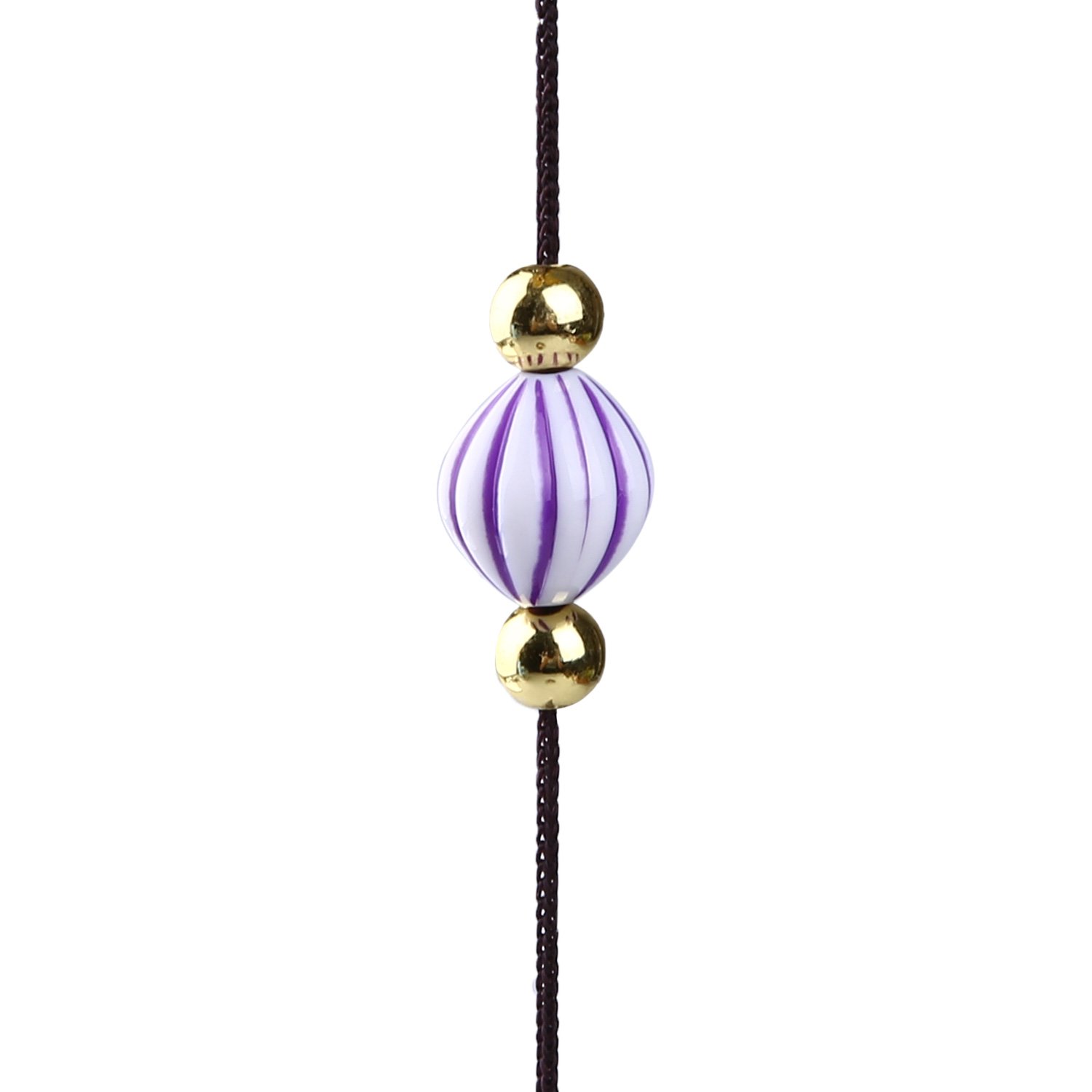 Soledi Wind Chimes Ceramic Purple Creative Hot-air Balloon