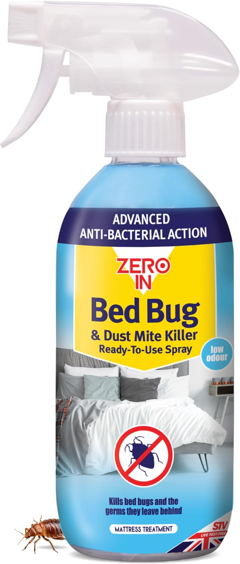 Zero In Bed Bug & Dust Mite Killer 500 ml Ready-To-Use Spray
