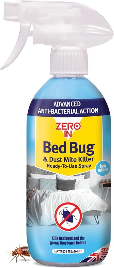 Zero In Bed Bug & Dust Mite Killer 500 ml Ready-To-Use Spray