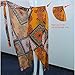 RUIGO Women's High-Waisted Boho Asymmetrical Hem Tie up Long Maxi Print Wrap Skirt US 2-6 Yellow