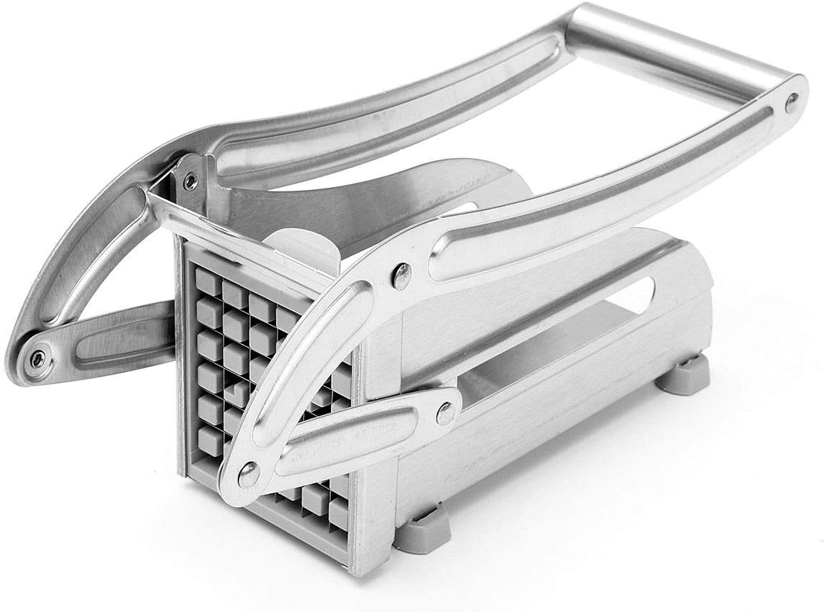 Thaibestmall Stainless Steel French Fry Cutter Potato Vegetable Slicer Chopper Dicer 2 Blades