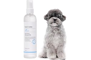 BREEZYTAIL PetO'Cera Mist Spray, Floral Scent - Anti-Itch & Dandruff Treatment for Dogs & Cats, Hydrating Grooming Supplies Mist with Ceramide, Soothing Relief for Sensitive & Dry Skin 5.07 fl oz/150ml