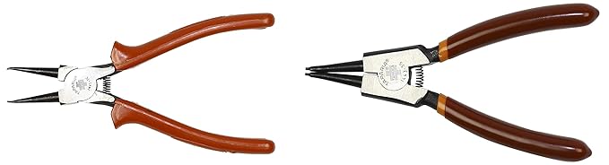 Taparia 1441-7 Internal Straight Nose Circlip Plier & 1443-5S External Straight Nose Circlip Plier Combo