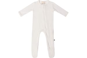 KYTE BABY Unisex Zipper Closure Footies, Rayon Made From Bamboo, 0-24 Months