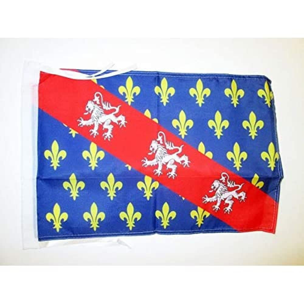 AZ FLAG - French Province of Marche Flag - 18'' x 12'' - 100% Polyester France - County of Marche Small Banner with Two Cords - Fade Resistant - Vivid Colors - 18x12 in - 45x30 Cm — image 1
