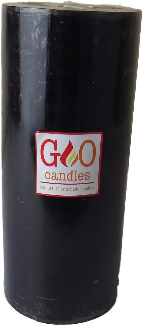 Giant 3 Wick Handmade Solid Colour Candle (100mm x 250mm) (Black)