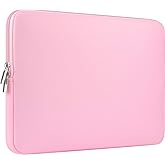 CCPK Laptop Sleeve 15.6" for MacBook Pro 16 inch Mac Air 15 inch M4 M3 Compatible with Hp Lenovo Dell Acer Computer Laptop Bag Sleeve Carrying Case Cover Protective Skin 15.6-16 inch Accessories, Pink