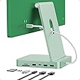 USB C HUB for iMac 24 inch 2021/2023/2024, PULWTOP USB Hub Adapter iMac Accessories for iMac M1/M3/M4 with USB C 10Gbps 3*USB A SD/TF, Docking Station Support Expand M.2 SSD (Not Included),Green