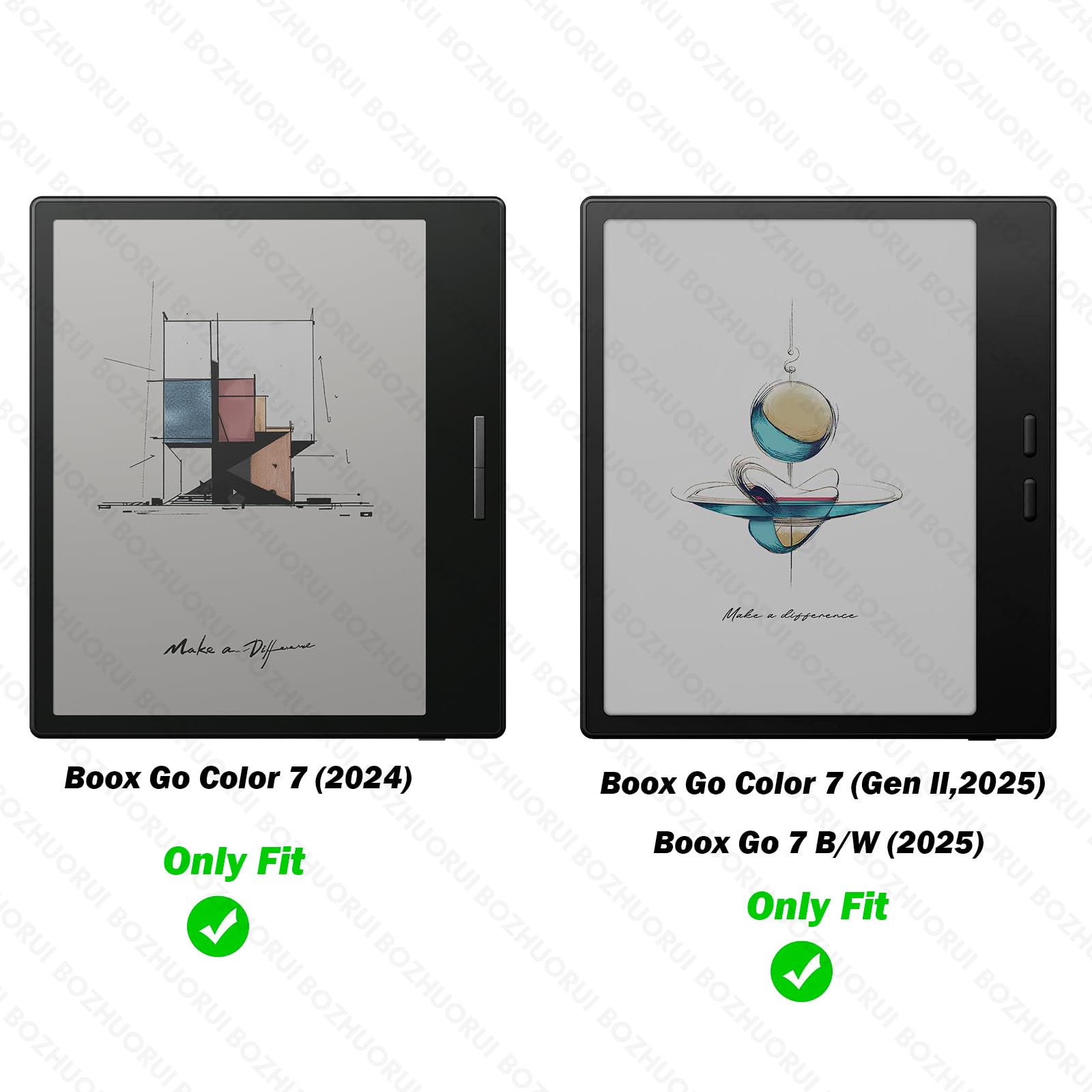 BOZHUORUI Clear Case for 7
