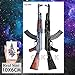 COKTAK 8 Pieces/Lot Realistic Masked Gangster Adults Temporary Tattoos For Women Sexy Body Art Weapon Girls Arm Tattoo Stickers Sheets AK Gun M416 AKM Sniper Rifle Fake Waterproof Death Skull Tattoo