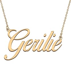 HUAN XUN Customized Custom Simple Any Name Necklace