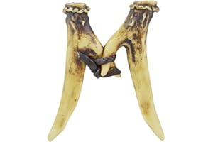 Pine Ridge Personalized Name Art 6" Antler Letter M Home Decor - 3D Western Decorative Hanging Wall Letters Decorations Deer Antler Monogram Hunting Sign Design - Unique Gift Ideas