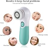 TOUCHBeauty Electric Facial Cleansing Brush 3 Heads 2 Speeds Deep Exfoliating view 7