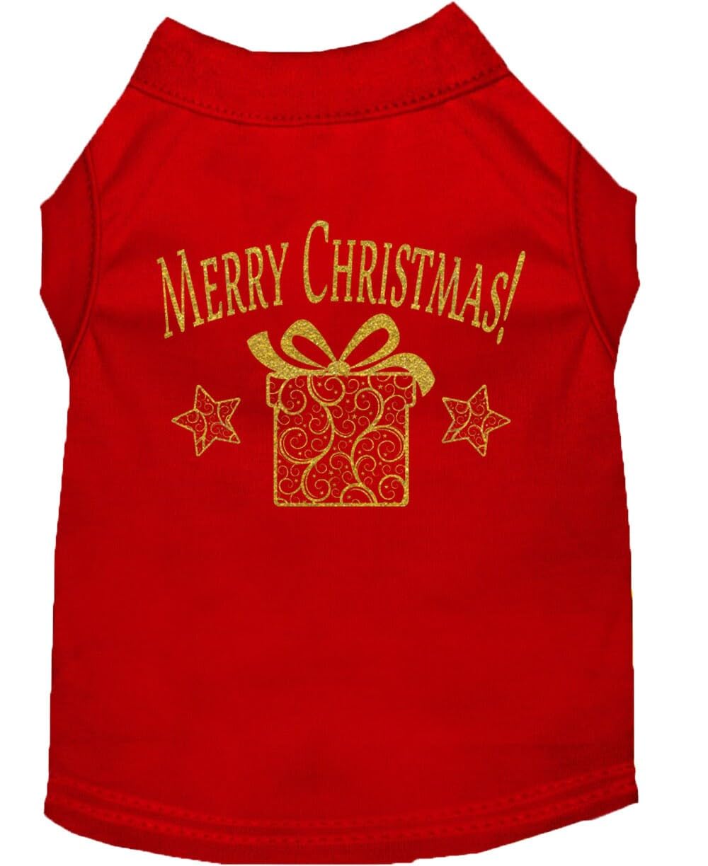 Mirage Pet Products Golden Dog Shirt, Small, Red