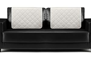 PANELEE Headrest Cover for Recliner Chair 2 Pieces Recliner Headrest Protector Recliner Sofa Cover Recliner Head Covers Sofa Head Protector Furniture Protector for Recliner Sofa Slipcovers(Beige)