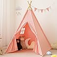 RongFa Teepee Tent for Kids-Portable Children Play Tent Indoor Outdoor (Pink)