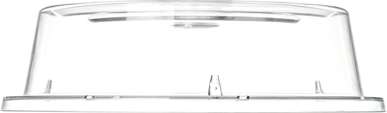 Carlisle 190007 Polycarbonate Plate Cover, 9.37" Bottom Diameter x 2.56" Height, Clear (Case of 12): Industrial & Scientific