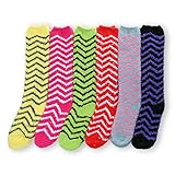 Basico Microfiber Fuzzy Winter Socks Knee High 6pairs (1pack)