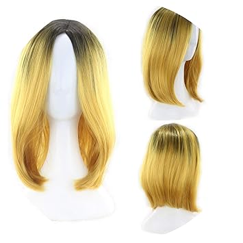 Amazon Com Highlight Women Short Synthetic Wigs Hair For
