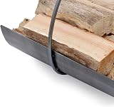 CHARLES BENTLEY Log Holder Juniper Circular Iron Silver 5kg Capacity 42x40x35cm view 5