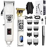 Hair Clippers for Men - Clippers and Hair Trimmers Set, Barber Clippers, Cordless Electric Clippers and Trimmers with Box, Professional Hair Clippers for Men Gifts