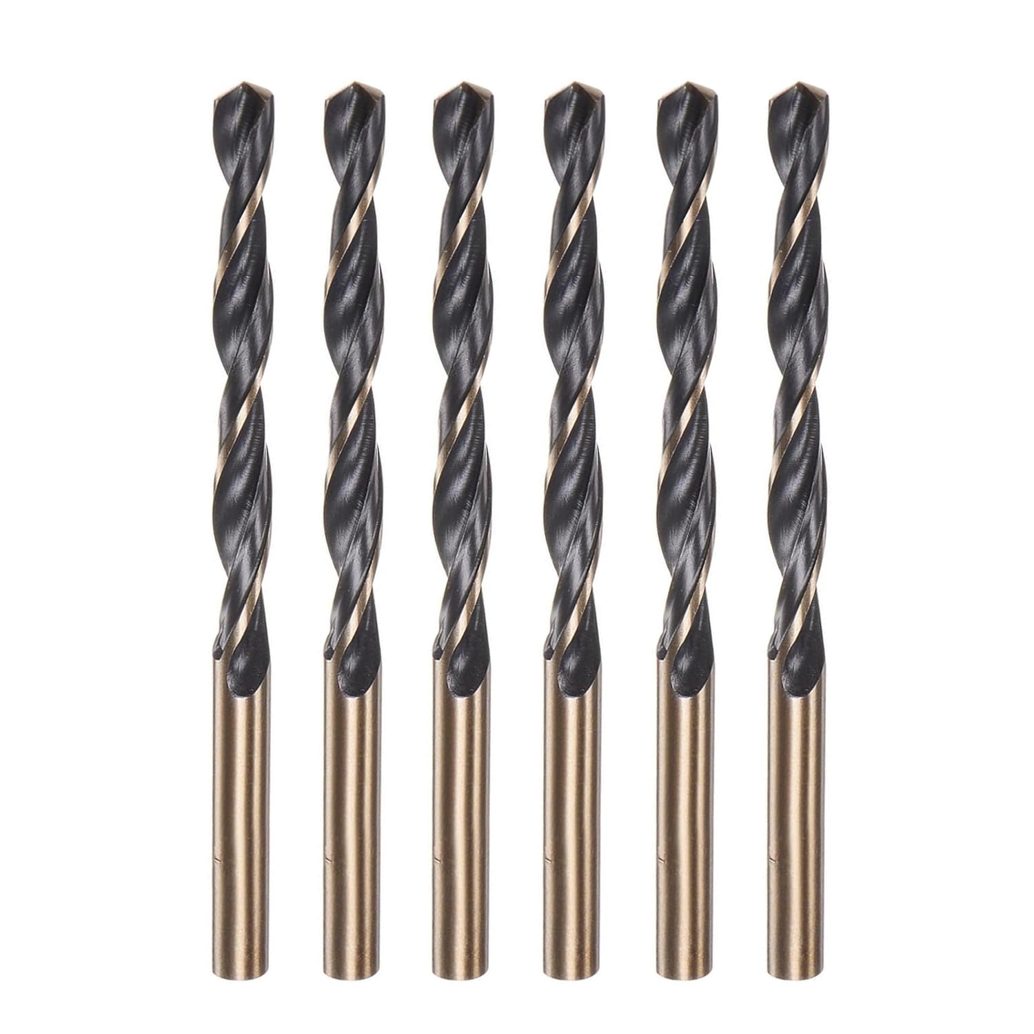 Misuyue 6pcs Metal Drill Bits, 7mm/0.275" HSS Carbide Jobber Drill Bit Sets, Twist Drill Bit for Metal Stainless Steel Aluminum Alloy, Wood Drill Bits