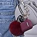 Case - Airspo Case for Silicone Case Cover Compatible with 1/2 Protective Skin with Fur Ball Keychain/Anti-Lost Strap/Ear Hooks (Burgundy)