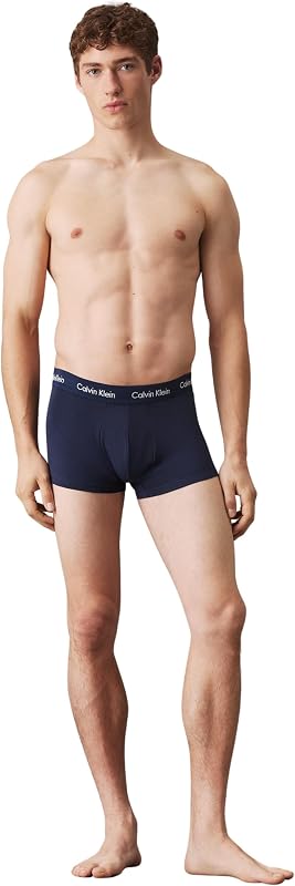Boxers Taille Basse Lot de 3 Homme sous-Vêtement, Multicolore (Black/Blueshadow/Cobaltwater DTM WB), S