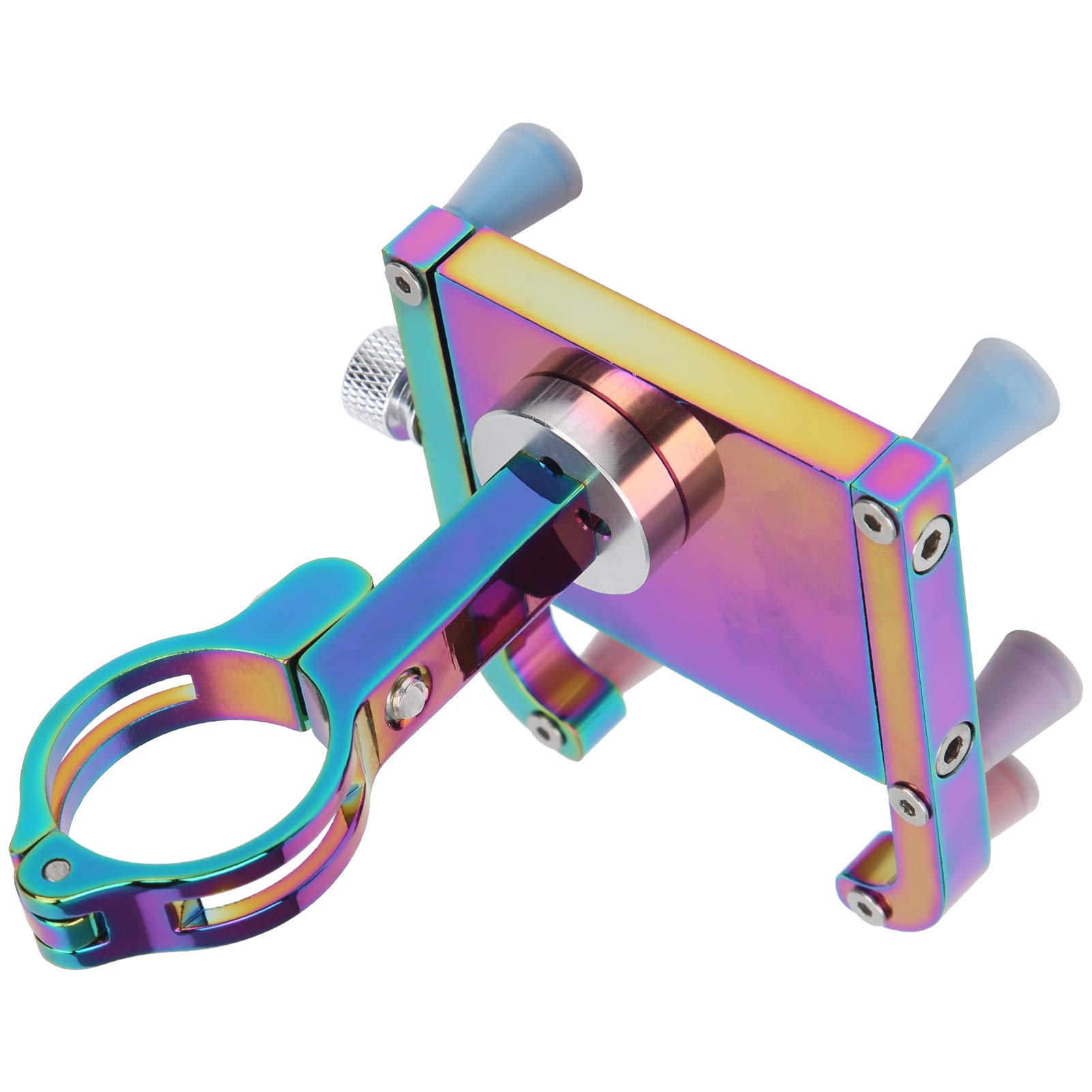 Bicycle Phone Holder Mount Aluminum Alloy Electric Scooter Phone Navigation Bracket Suitable For 5.5‑10cm Width Phone