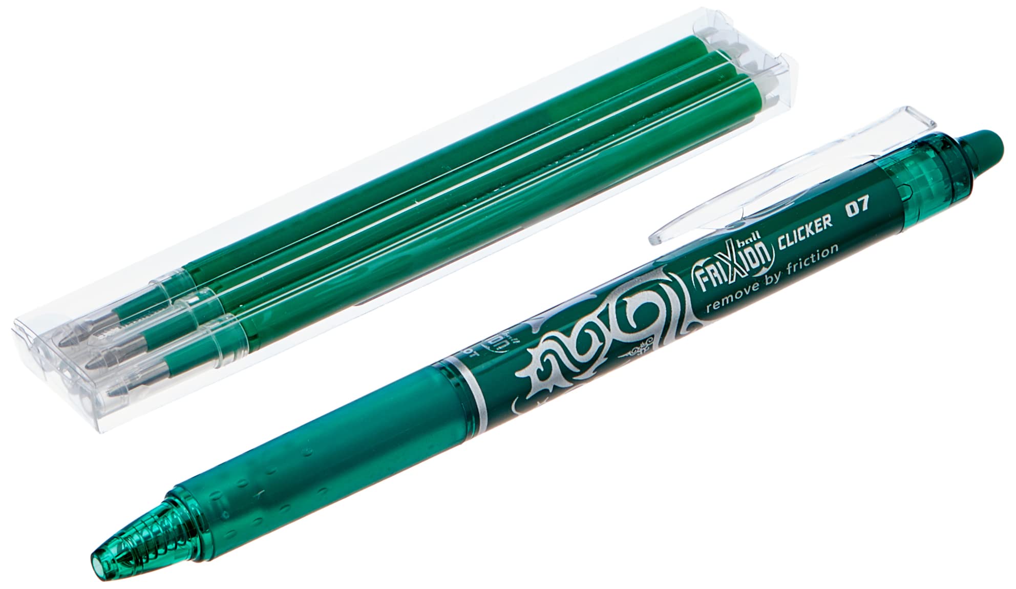 Pilot Frixion Ball Temperature-Responsive Rollerball Pens Medium Tip Pack of 3 Green