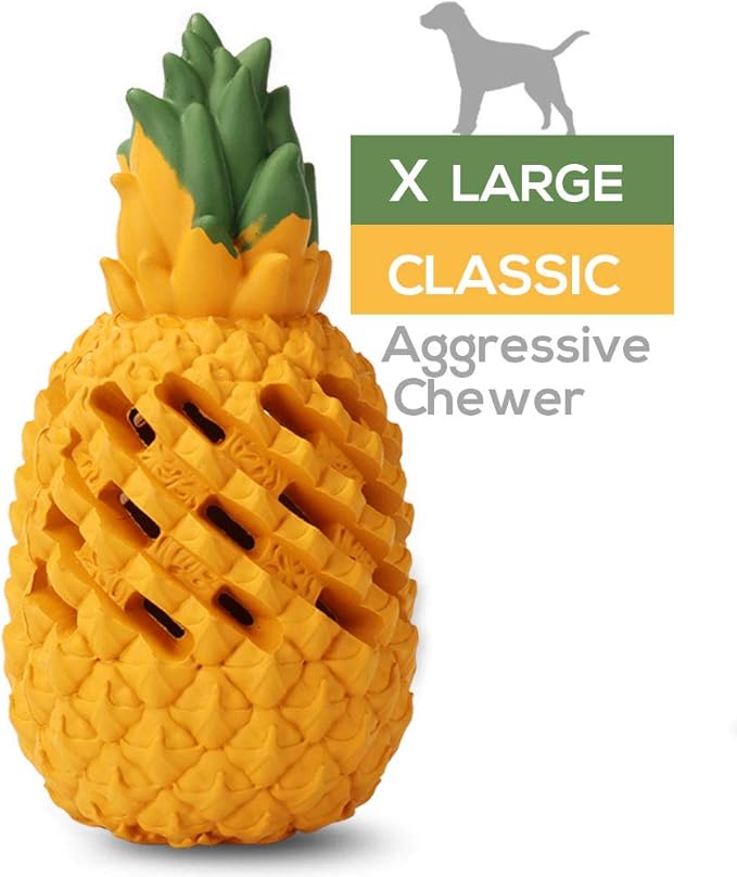 M.C.works Pineapple Dog Chew Toys for Aggressive Chewer, Tough Dog