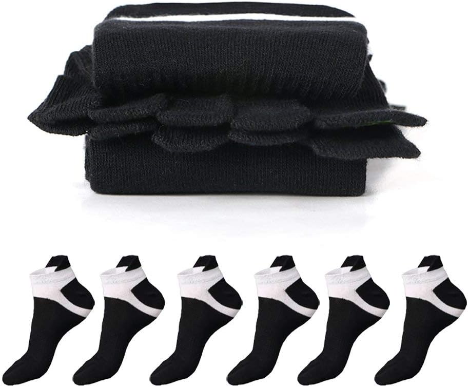 DESDEMONA MenS 6 PAIRS TOE SOCKS Soft & Comfortable Five Finger Running Socks