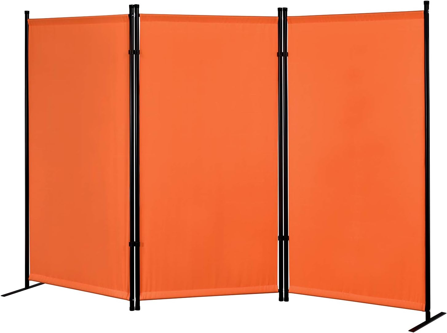 Proman Products Galaxy Outdoor/Indoor Room Divider (3-Panels), 102" W x 16" D x 71" H, Orange