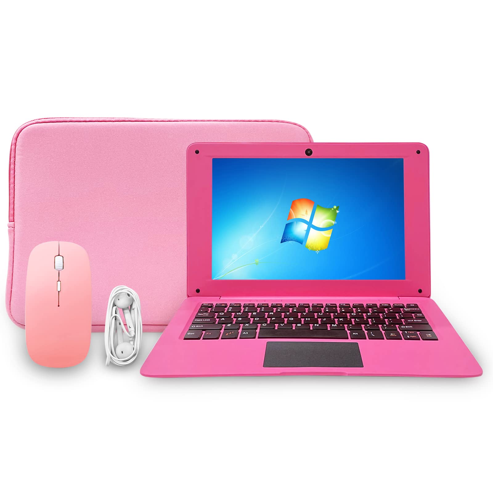 iSTYLE 10.1 inch Windows 10 Ultra Thin Full HD Laptop 2GB RAM 32GB Storage [Atom 1.44Ghz Quad Core USB 3.0 WiFi HDMI Bluetooth] Laptop Accessories,Laptop Bag Mouse Mouse Pad Headphone